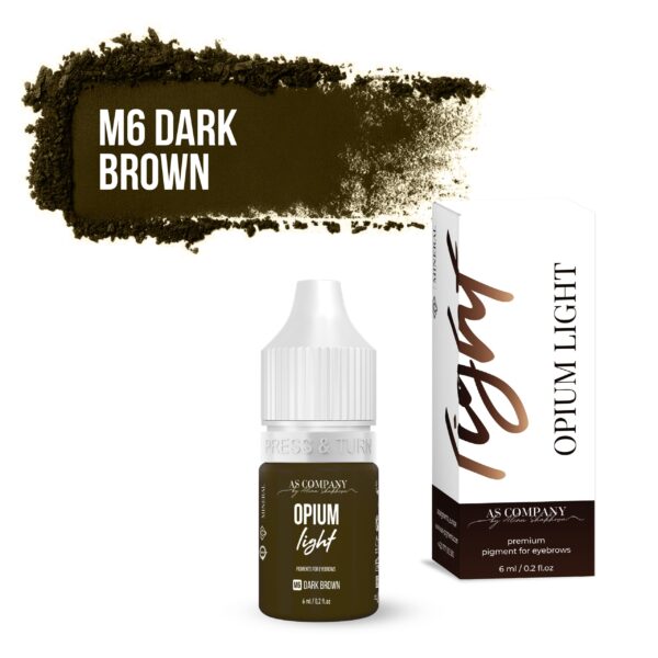 Pigment mineral pentru sprâncene M6 MARO ÎNCHIS, 6 ml (OPIUM LIGHT) AS-Company™